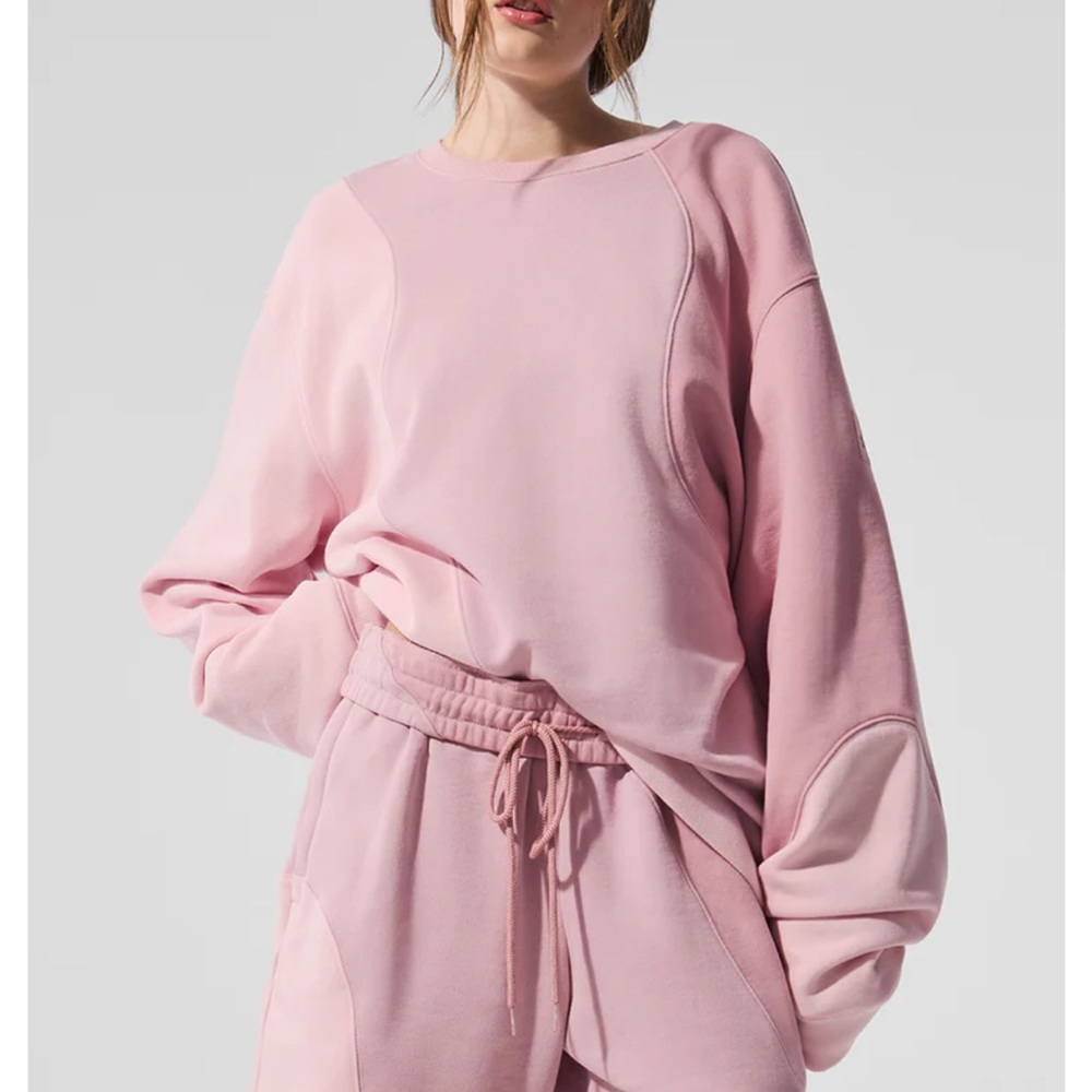 Women's Pink Sweatshirt ALO make waves